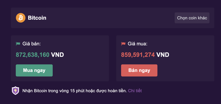 List coin trang chủ