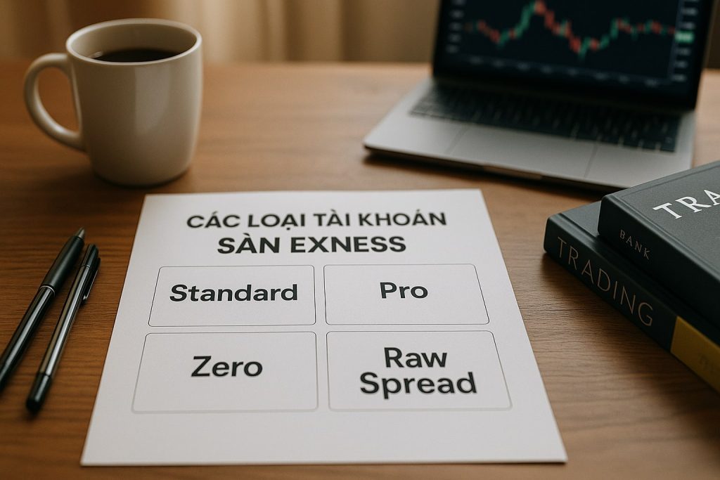 Các loại tài khoản sàn Exness